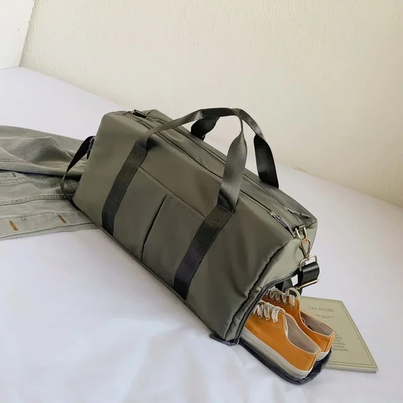 Training Yoga Sporttaschen Fitness Gym Taschen Nass Trocken Separate Gepäcktasche mit separatem Schuhfach Reisetasche Handtasche