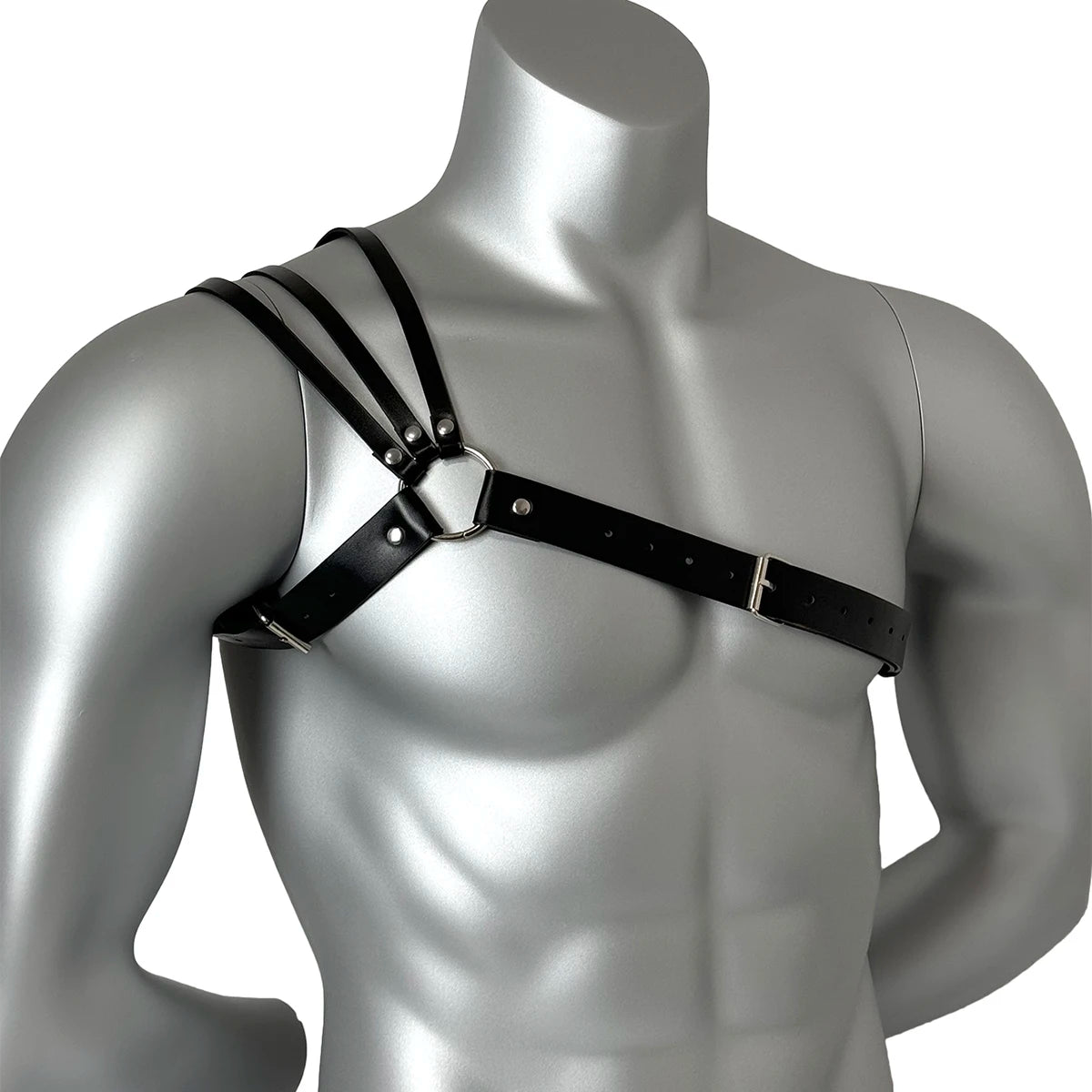 Sexy Men PU Leather Chest Harness Belt Fashion Retro Body Belt Lingerie Accessories Straps Punk Rave Gay Clothing for Adult Sex