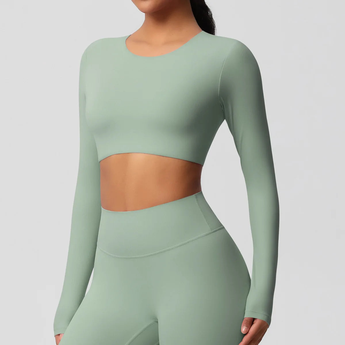 Yoga Suit Gym Sports Set Women Quick-Drying Fitness Set Female Tracksuit Running Workout Long Sleeve Sports Shirt Sportswear