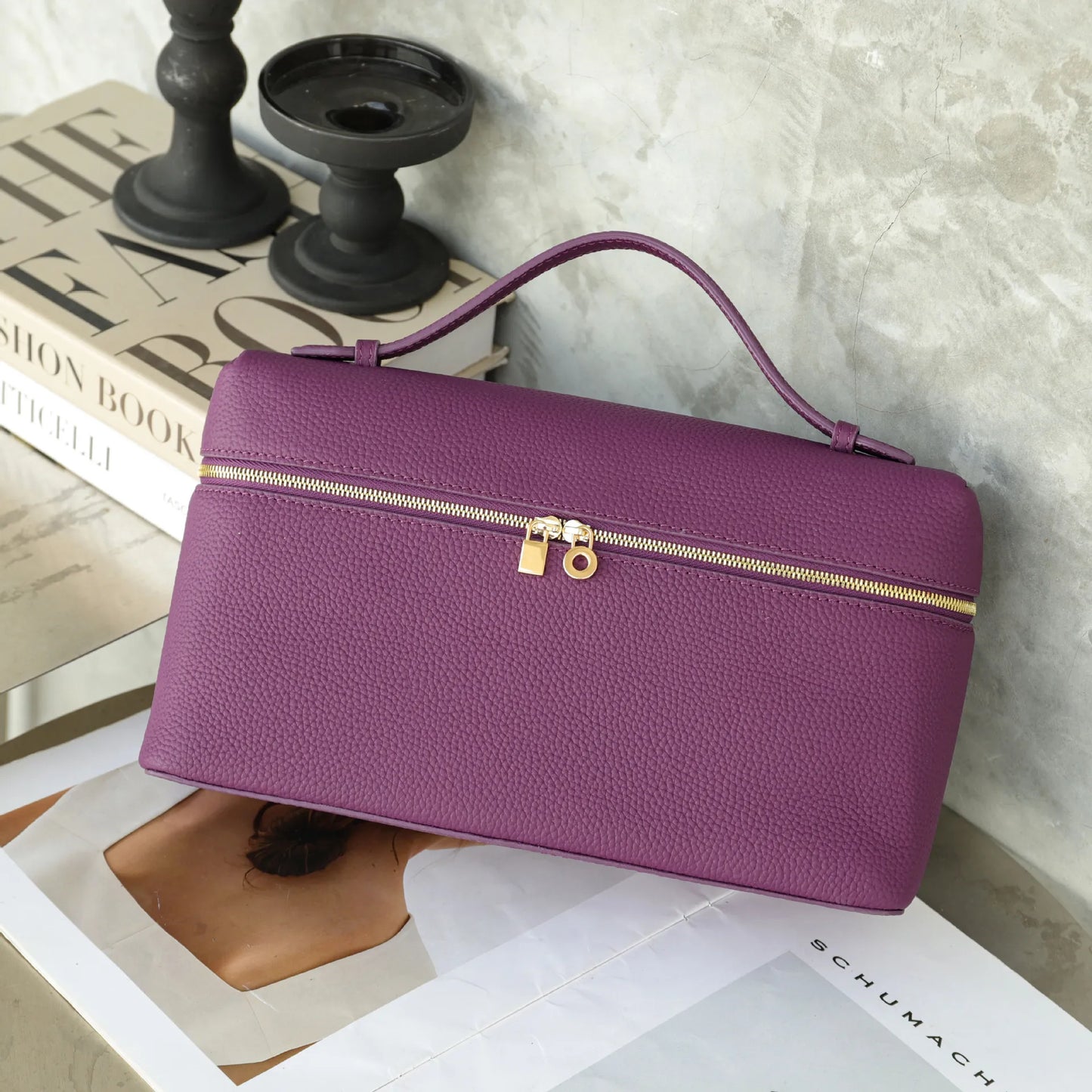 MENDY Women's Bag Handbag Shoulder Bag Crossbody Bags Lunch Box Luxury Designer Genuine Leather LP27 Large Cross Hand-held Cluth