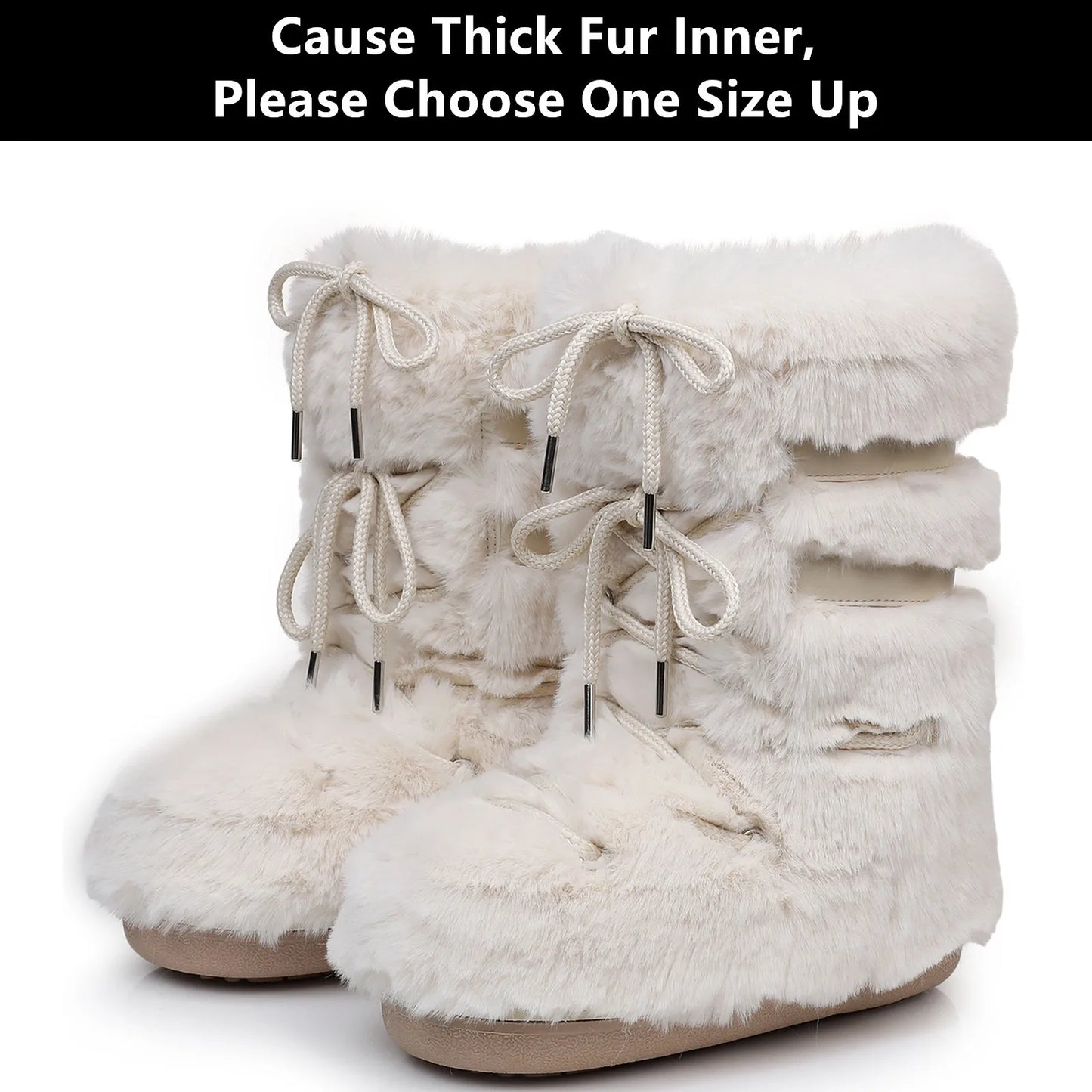 2025 Winter Lace-up Ankle Boots Women Snow Boots Brand Design Classic Platform Waterproof Non-slip Cotton Boots Woman Ski Boots