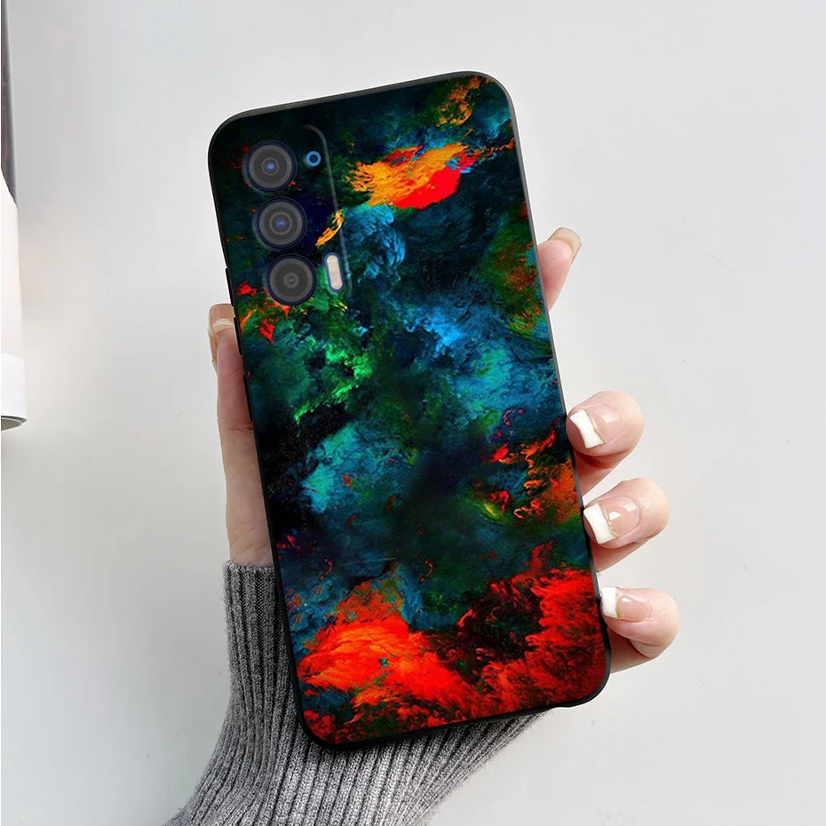 Silicon Case For Motorola Edge (2021) / Edge 5G UW (2021) Fashion Marble Pattern Soft TPU Phone Cases For Edge 2021 XT2141 Funda
