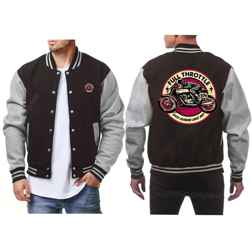 Baseball Jackets Men  Autumn Winter Warm Thicken Men Jackets Windbreaker Coat US Baseball Uniform Casual Jacket Men Clothing