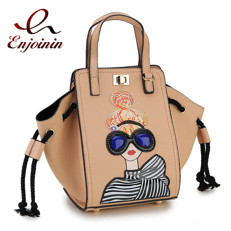 Novelty Lady Face Crossbody Bag for Women Fashion Purses and Handbags Designer Shoulder Bag Party Clutch Bat Bag Casual Totes