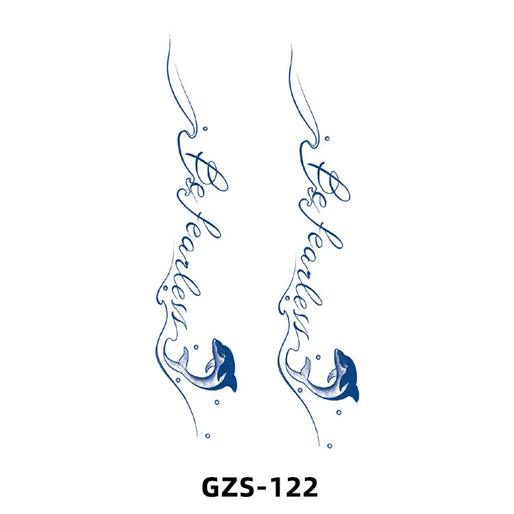 New Herbal Juice Tattoo Cute Flower Small Fresh Flower Semi Permanent Ins Temporary Tattoos Sticker size: 70*120mm