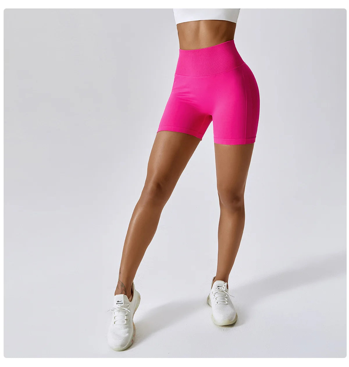 Women's Shorts for Cycling Jogging Fitness Sports Seamless High-Waisted Hip-Lifting Gym Shorts Tight Yoga Clothing