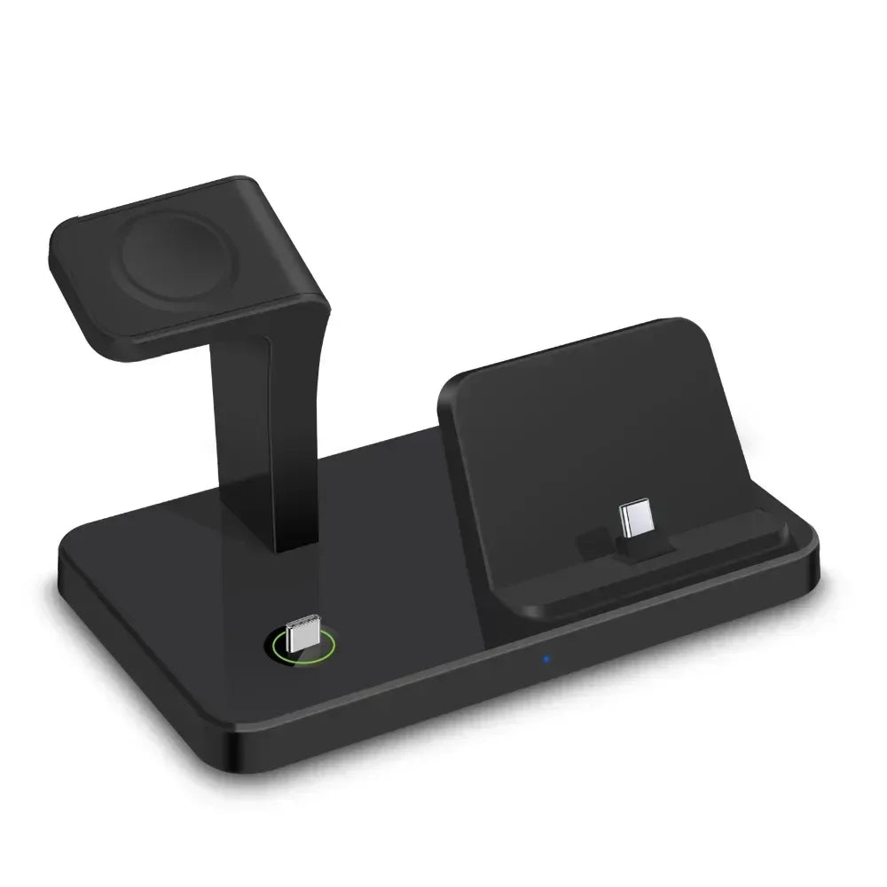 Desk 3 in 1 Type C Port Wireless Charger Dock For Samsung S26 S25 S24 Galaxy Watch 8/7/6/5/4 Buds Pro4/3/2 Fast Charging Station