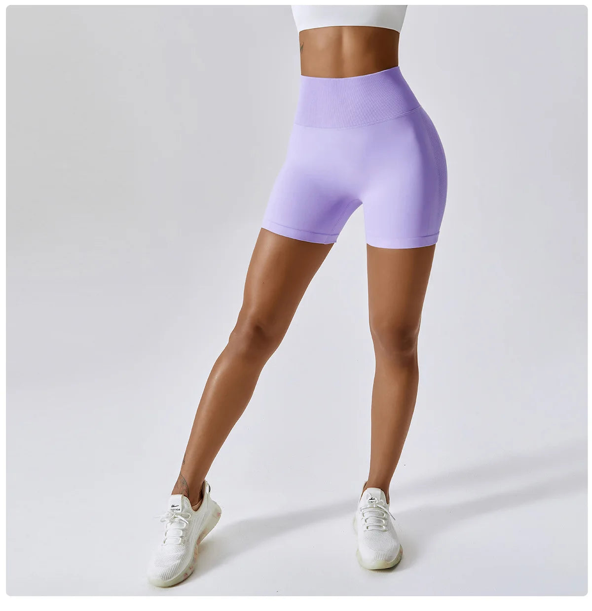 Women's Shorts for Cycling Jogging Fitness Sports Seamless High-Waisted Hip-Lifting Gym Shorts Tight Yoga Clothing