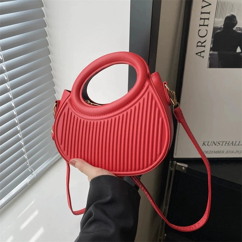 Stripe Design Crossbody Bags for Women Elegant Synthetic Leather Handbag, Purse, Luxury Look Shoulder Bag for Everyday Use