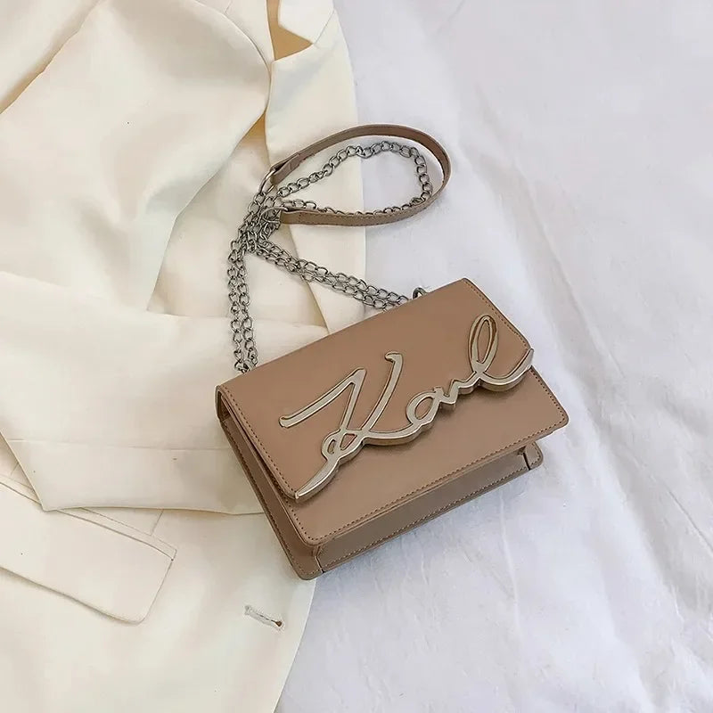 Casual Shoulder Bags PU Leather Crossbody Bags for Women Retro Chain Purses and Handbags Luxury Designer Bags Portable Flap Bag