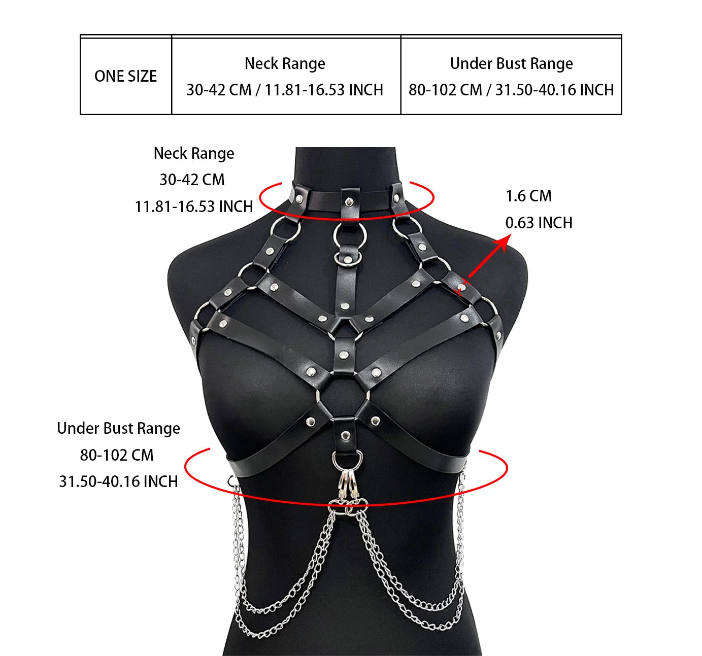 Sexy Chest Harness Leather Lingerie Erotic Body Harness Women Mature Suspenders Garter Belt Bdsm Harness Fetish Underwear Bondag