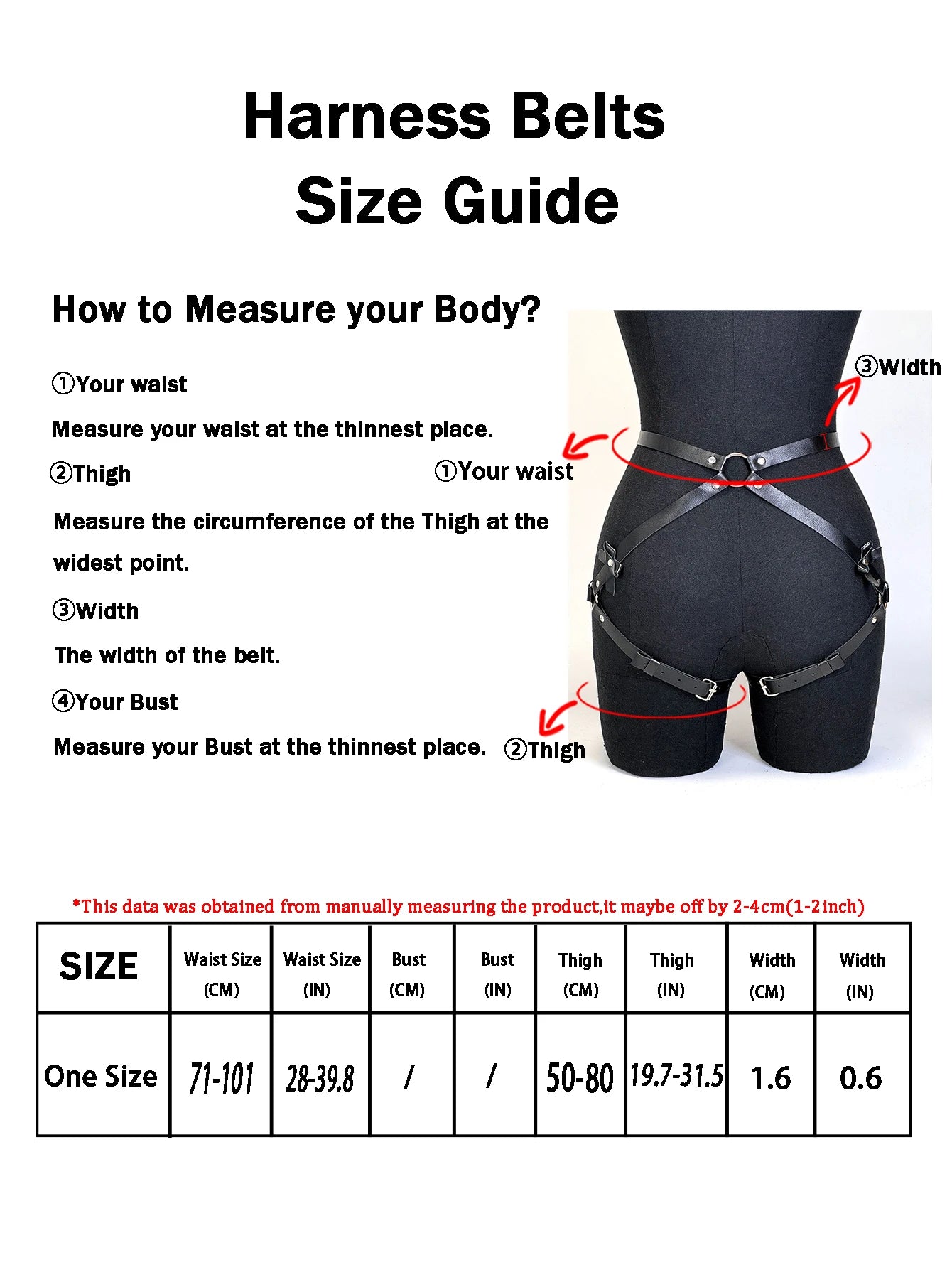 Women Fashion Belt Street Style Punk Decorative Waistband Adjustable Suspender Belt Corset Harness Gothic Clothing Accessories