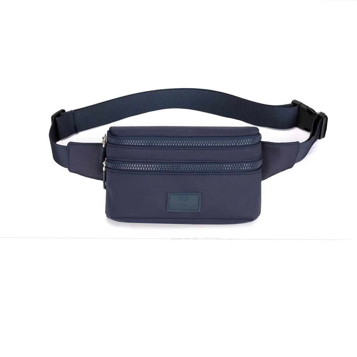 Outdoor leisure waterproof waist pack sports anti-nylon material wear-resistant cell phone change organizer bag