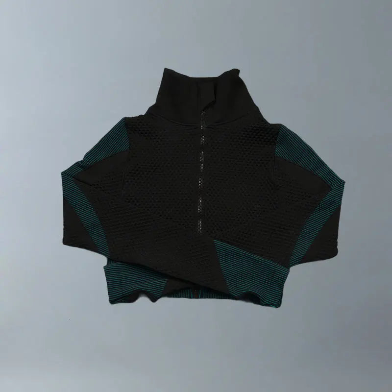 Yoga Suits Women Fitness Wear Gym Set Sports Outfits Training Exercise Workout Pants Long Sleeve Crop Top Bra Womens Tracksuits