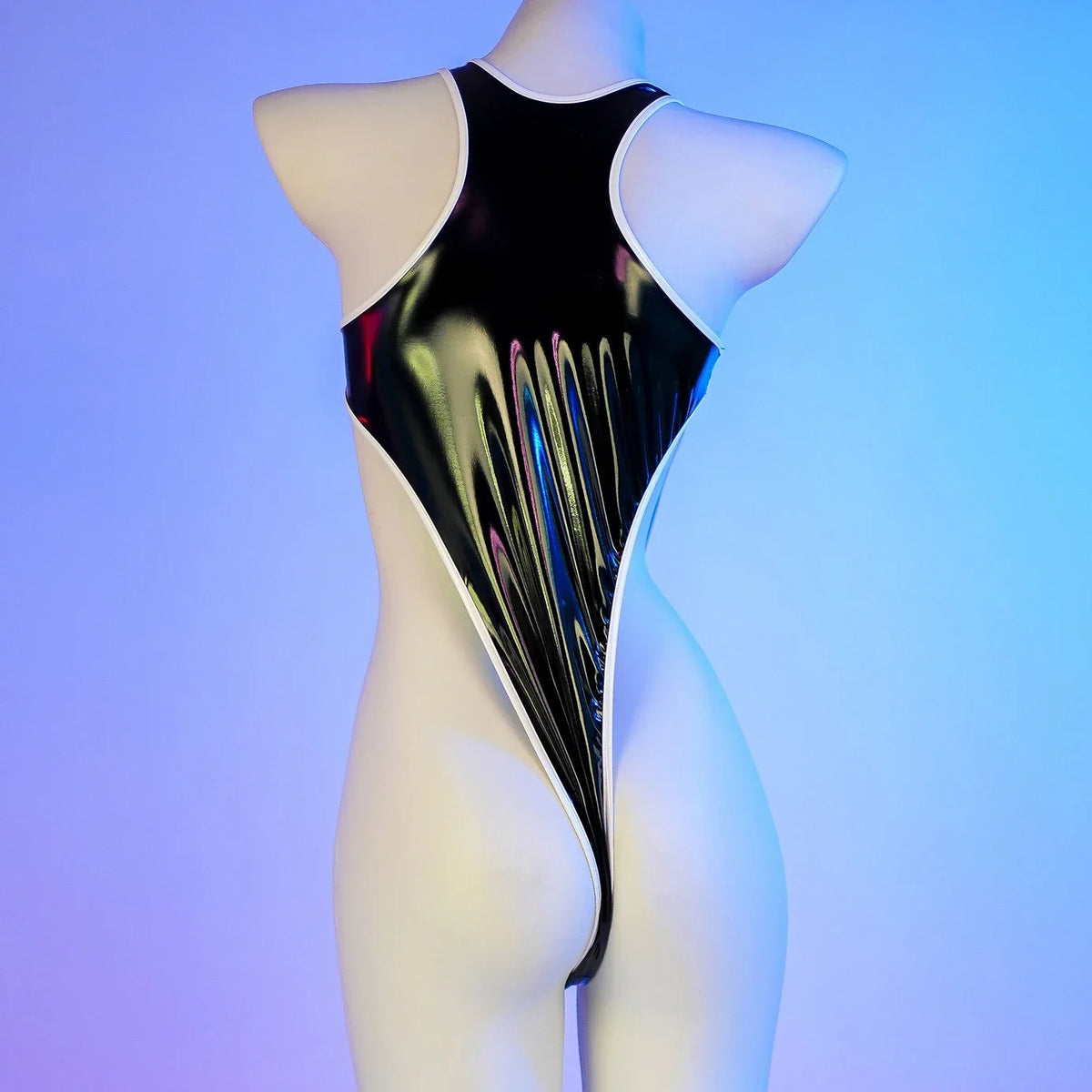 Anime Cartoon Game Controller PU Leather Bodysuit Cosplay Women Cyberpunk Sexy lingerie Shiny Club Wear Outfit