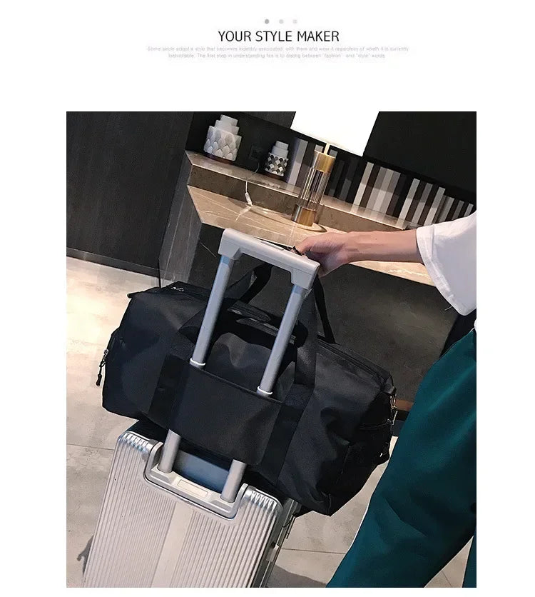 Training Yoga Sporttaschen Fitness Gym Taschen Nass Trocken Separate Gepäcktasche mit separatem Schuhfach Reisetasche Handtasche