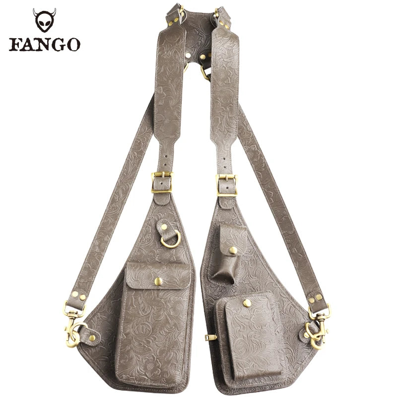Genuine Leather Anti-Theft Underarm Shoulder Bag Armpit Tactically Bag For Men Shoulder Holsters Storage Pack