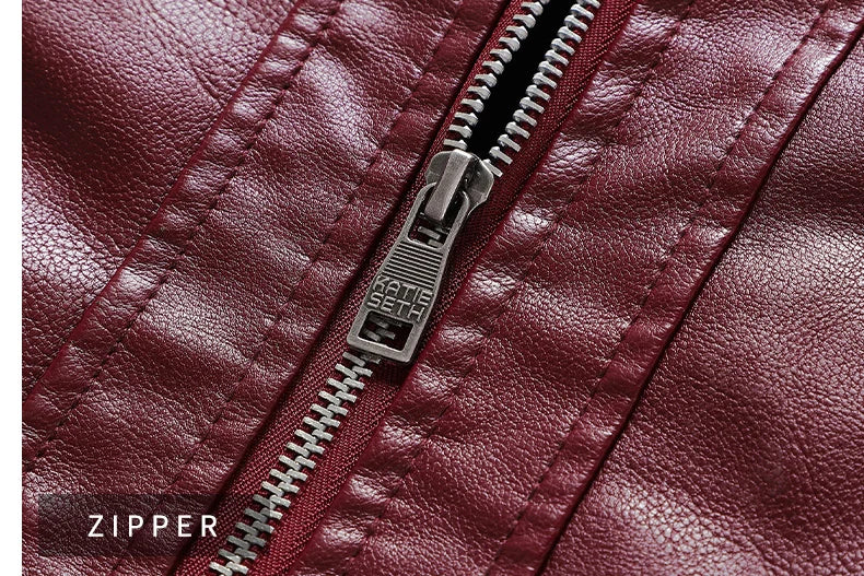 2023 männer Herbst Jacke Bomber Biker Zipper Motorrad Faux Pelzmantel Männlichen Fleece Pilot Vintage Schwarz Rot Braun PU Leder jacke