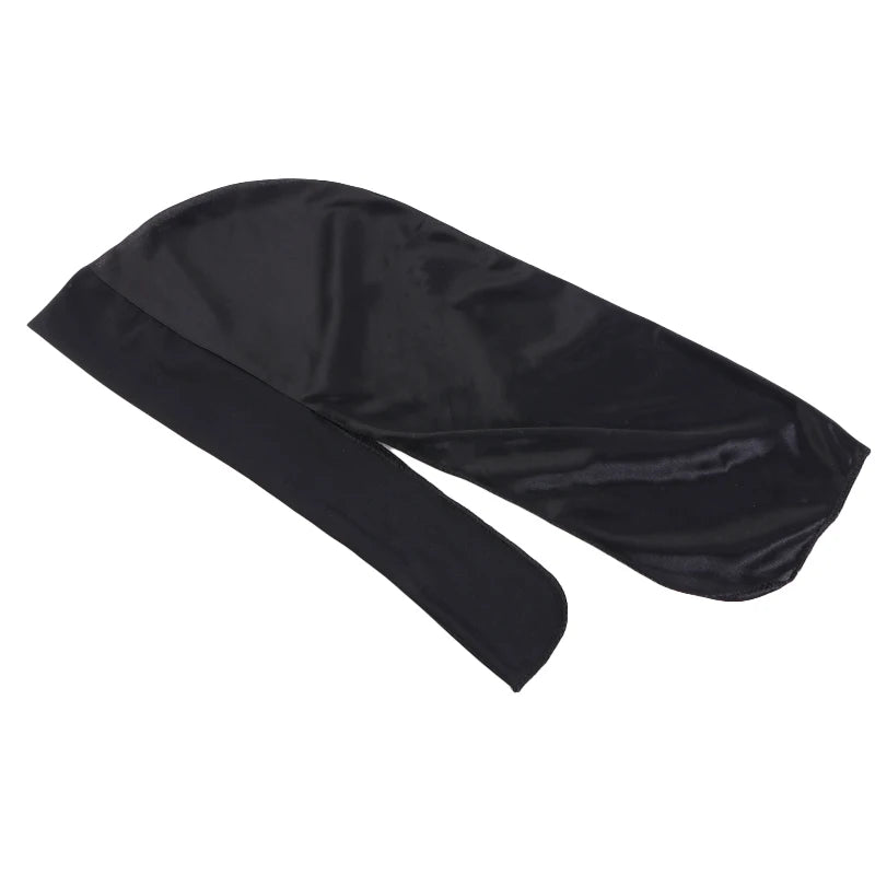 Seidige Durags für Herren, Bandanas, Turbanmütze, dehnbare Perücken, Satin, Doo Rag Durag, Unisex, Piratenmütze, Herren, Hip-Hop-Stirnband, Biker-Kopftuch