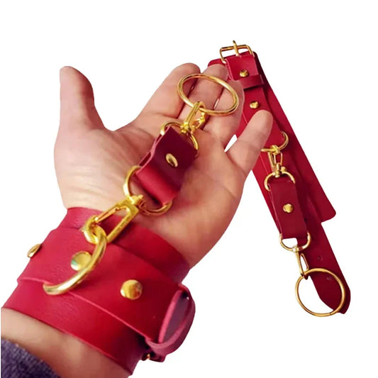 Gothic Style Metal Hook Bracelet Hot Sale Of The Season Women's Fashion Performance Street Dance Leather round Ring Men's Bar Me