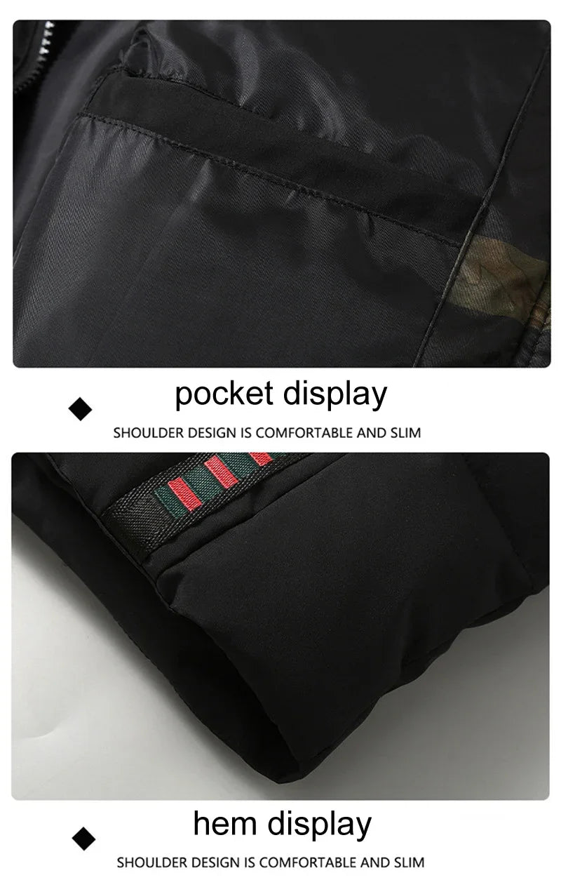 Weste für Herren, Baumwolle, warm, ärmellos, Mantel, Mütze, abnehmbar, gepolstert, Winterweste, Arbeitskleidung, männlich, hochwertige Kleidung, 5XL