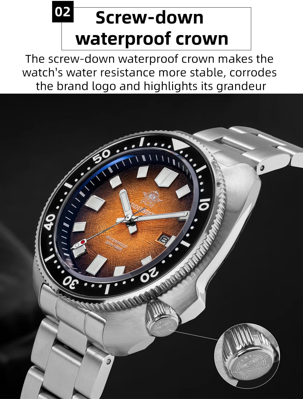 ADDIESDIVE AD2511 Watch For Men Sapphire Glass BGW9 Super Luminous 20Bar Waterproof Relogio Masculino Quartz Watch reloj hombre