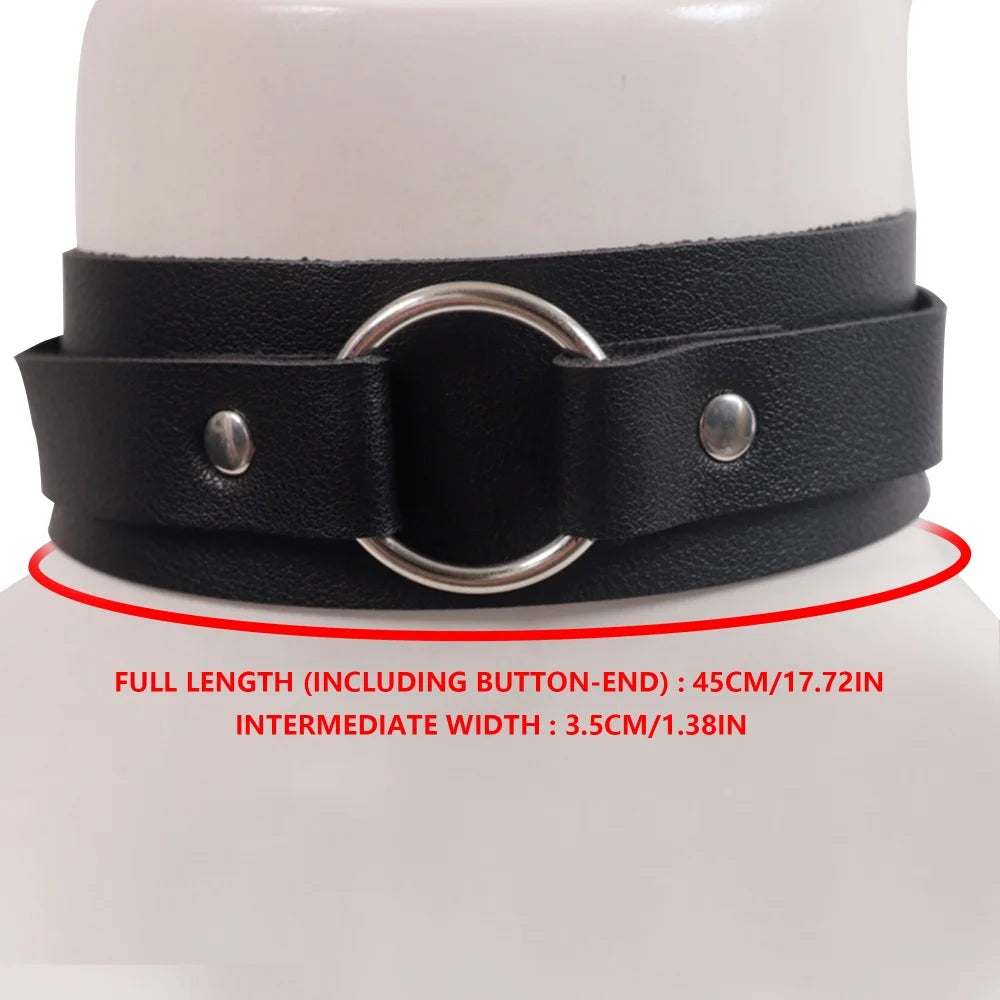 Gothic Punk Men'S Black Faux Leather Straps with Chest Harness & Arm Bands, Suits and Casual Attire, Stylish and Comfortable