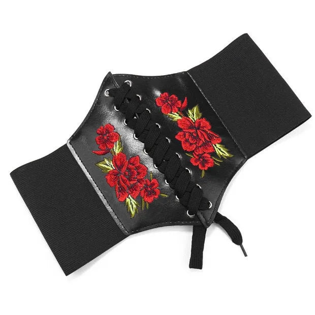 Women's Corset Body Shapewear Sexy Wide Leather Belt Cummerbunds Strap Belts for Women High Waist Slimming Corsets and Bustiers