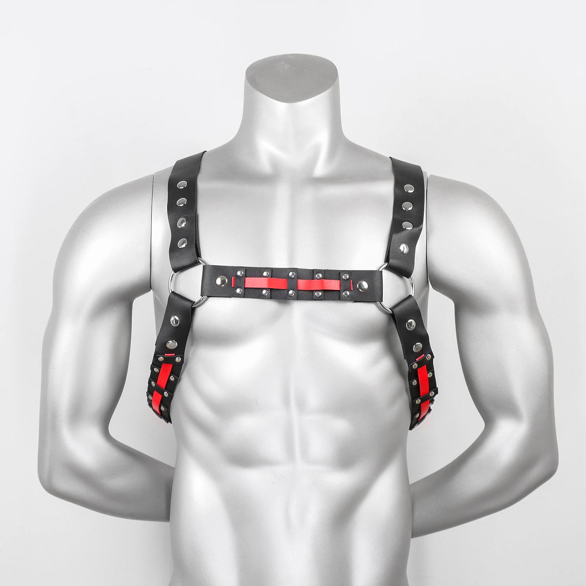Punk Faux Leather Chest Harness for Men, For Rave Clubwear Masquerade Costume