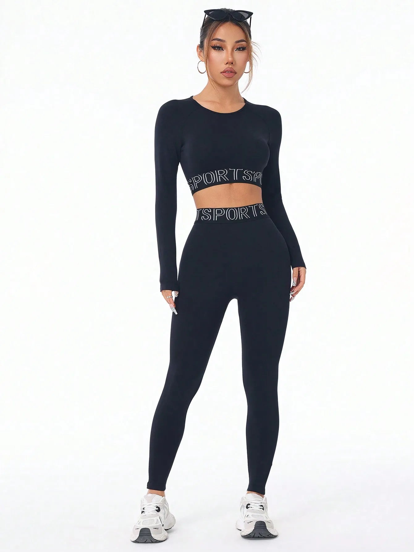 Yoga Sets Sports Fitness High Waist Hip Lift Breathable 2pc Set Workout Clothing Gym Leggings Tracksuit for Women