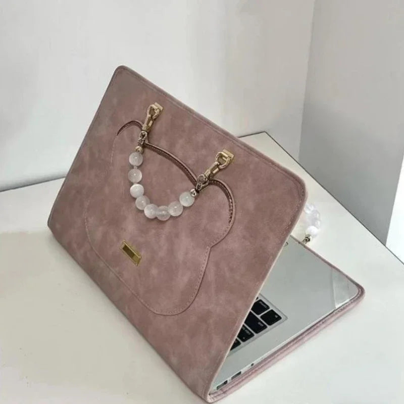 Japanese Sweet All Match Y2k Top-Handle Bags Korean Chic Casual Kawaii Women Handbags Girls Fashion Ins Cute Chain Laptop Case