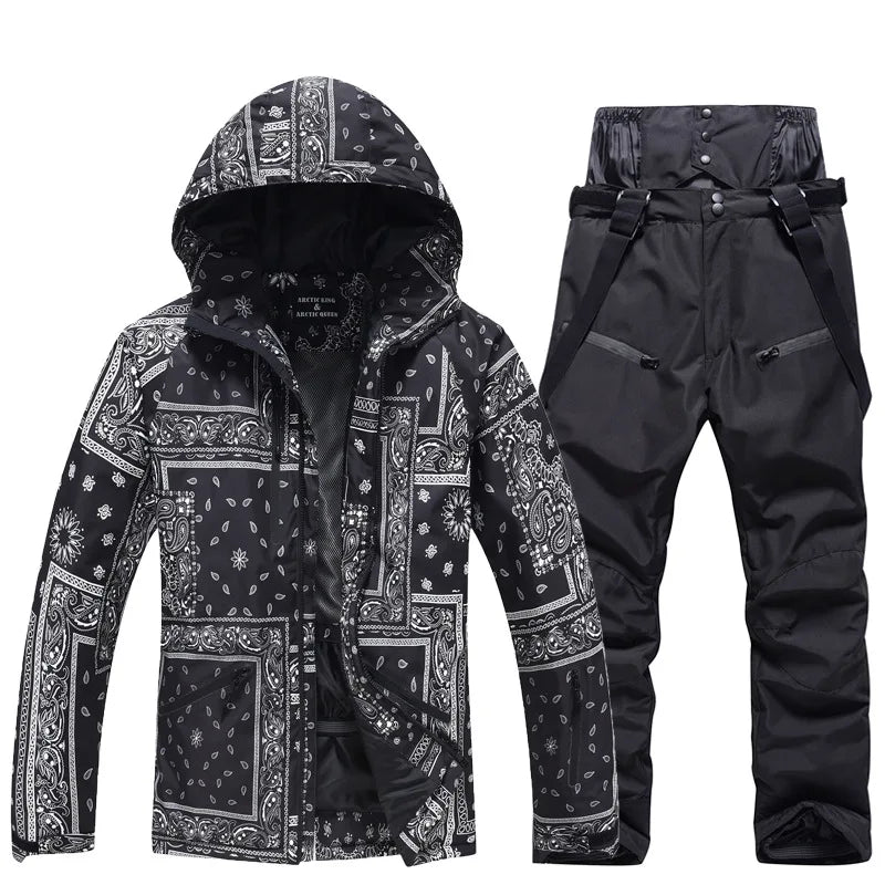 New Fashion, Men's and Women's, Ski Suit Sets, Waterproof, Snow Costume, Ski Jacket and Pant Set, Outdoor Clothing, Snowboarding