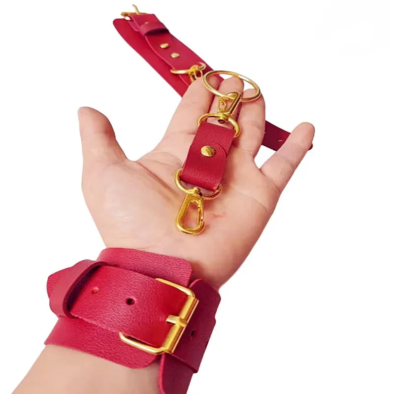 Gothic Style Metal Hook Bracelet Hot Sale Of The Season Women's Fashion Performance Street Dance Leather round Ring Men's Bar Me