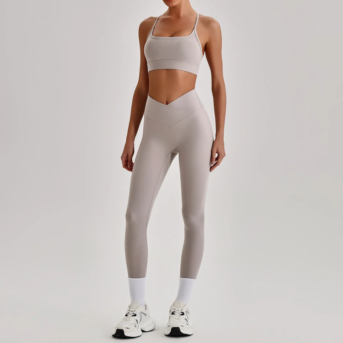 Women's Yoga Sets High Waist Tummy Control Leggings Push Up Sportswear Gym Workout Outfits Sports Fitness Clothes Hot Sale New