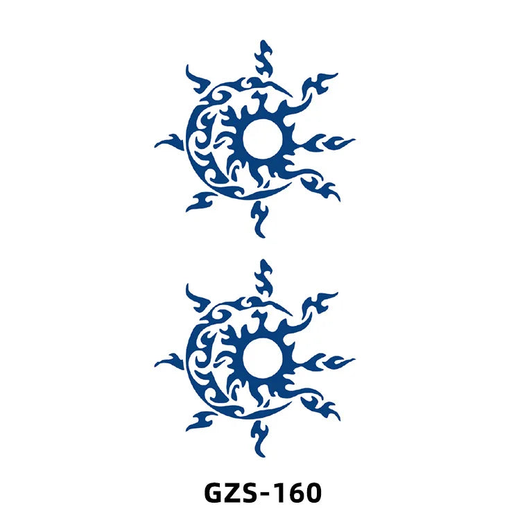 New Herbal Juice Tattoo Cute Flower Small Fresh Flower Semi Permanent Ins Temporary Tattoos Sticker size: 70*120mm