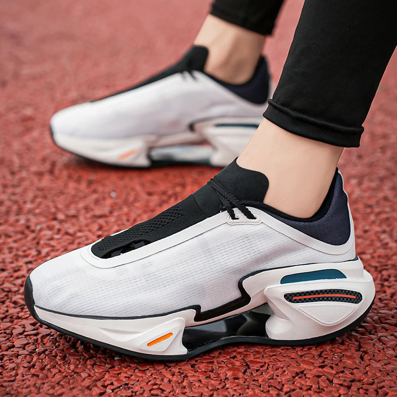 High Quality Men Basketball Shoes Comfortable Non Slip Shock-absorbing Sneakers Have Thick Soles Hollowed Out Fashion Runn Shoes