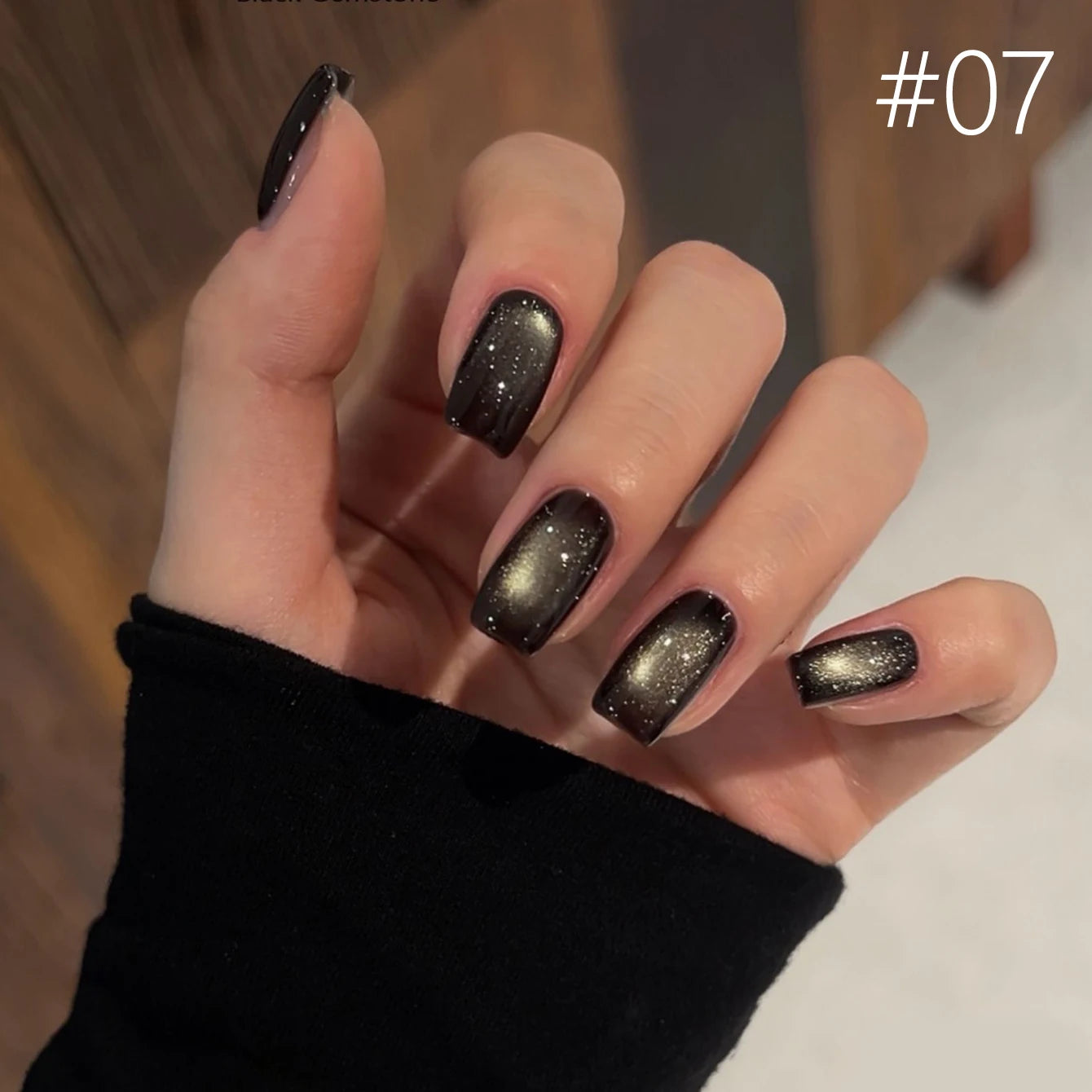 12ML 1-21pcs Autumn Nails Toe Selling Whitening Glass Bead Cat Eye Gel Nail Polish Black Nails Nail Art Grey Cat Eye Nail Glue