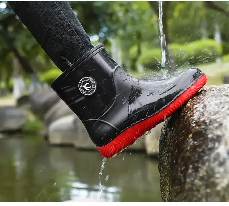 Wasserdichte Gummi Regen Angeln Schuhe Männer Regen Stiefel Waschen Im Freien Nicht-rutsch Langlebig Regen Schuhe für Männer зимние сапоги мужские