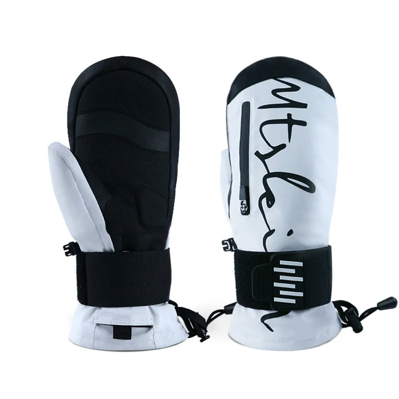 New Skiing Ridng Outdoor Warm Gloves Built-in Wrist Guards EVA Shock Absorbing Snowboard Warm Waterproof Wrist Guards Ski Gloves