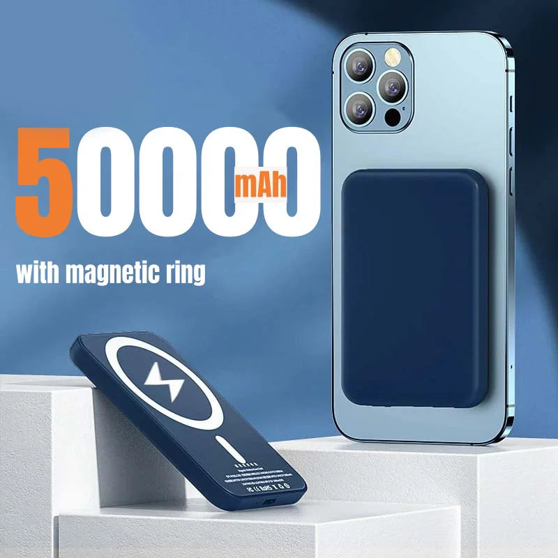 OnePlus Magnetic Power Bank For Magsafes 50000mAh Wireless PD 22.5W Fast Charger Powerbank External Battery For iPhone Samsung