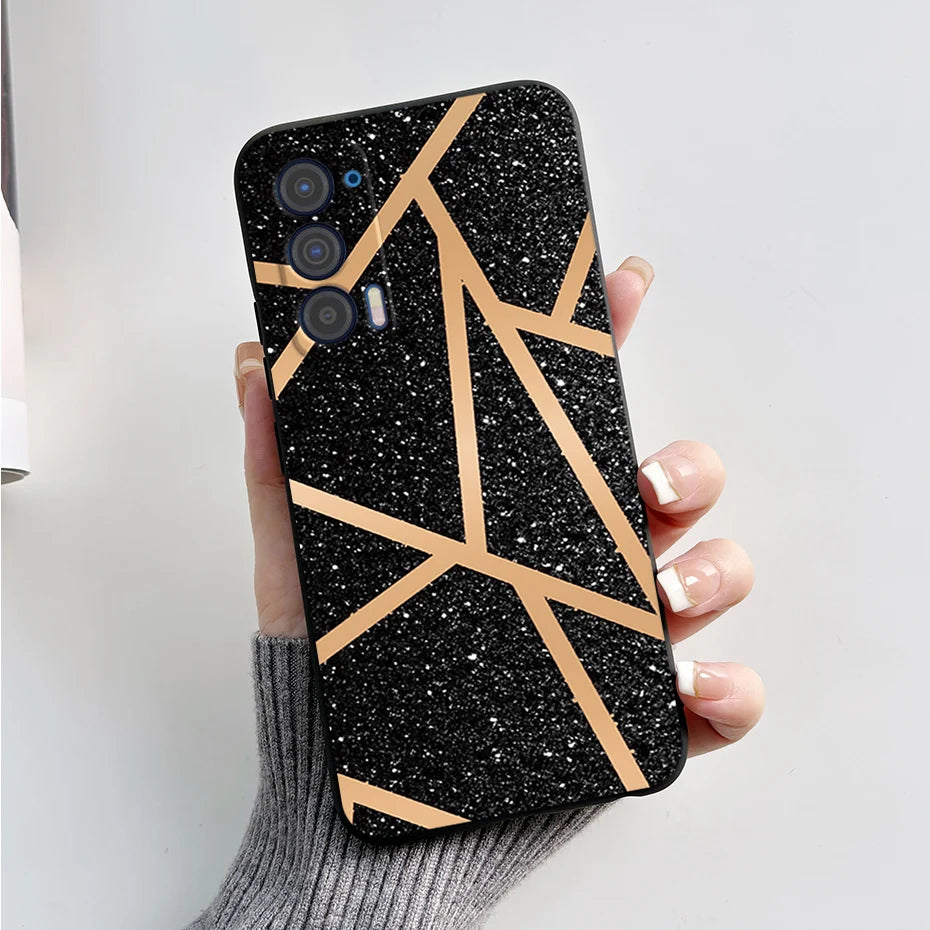 Silicon Case For Motorola Edge (2021) / Edge 5G UW (2021) Fashion Marble Pattern Soft TPU Phone Cases For Edge 2021 XT2141 Funda