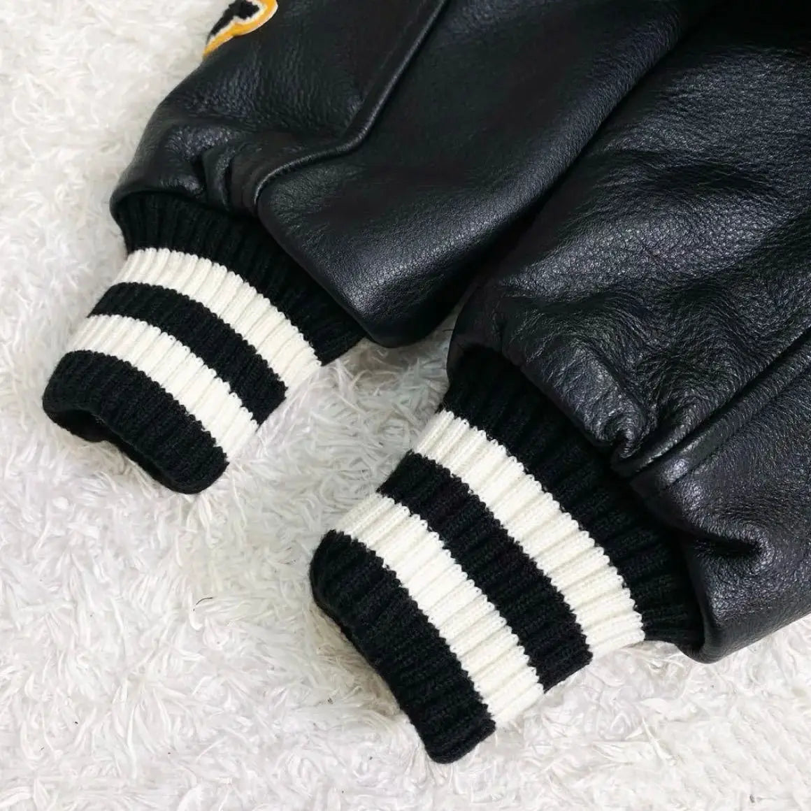 American vintage niche versatile baseball men and women autumn and winter retro contrast couple splicing jacket