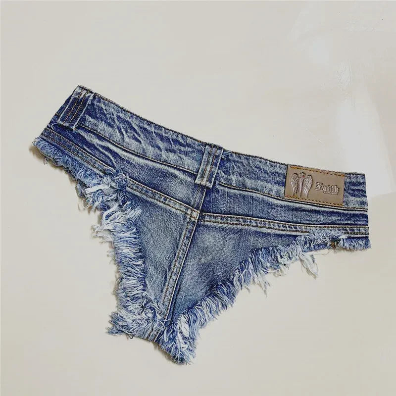 Niedrige Taille Shorts Mini Hot Jeans Dance Tanga Bar Shorts Denim Strand Casual Lady