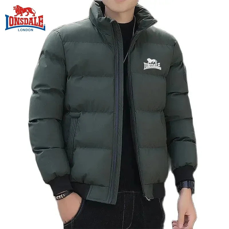 LONSDALE Men's High Quality Cotton Jacket Warm Coat for Autumn and Winter Outdoor Windproof Warm Top Jacket