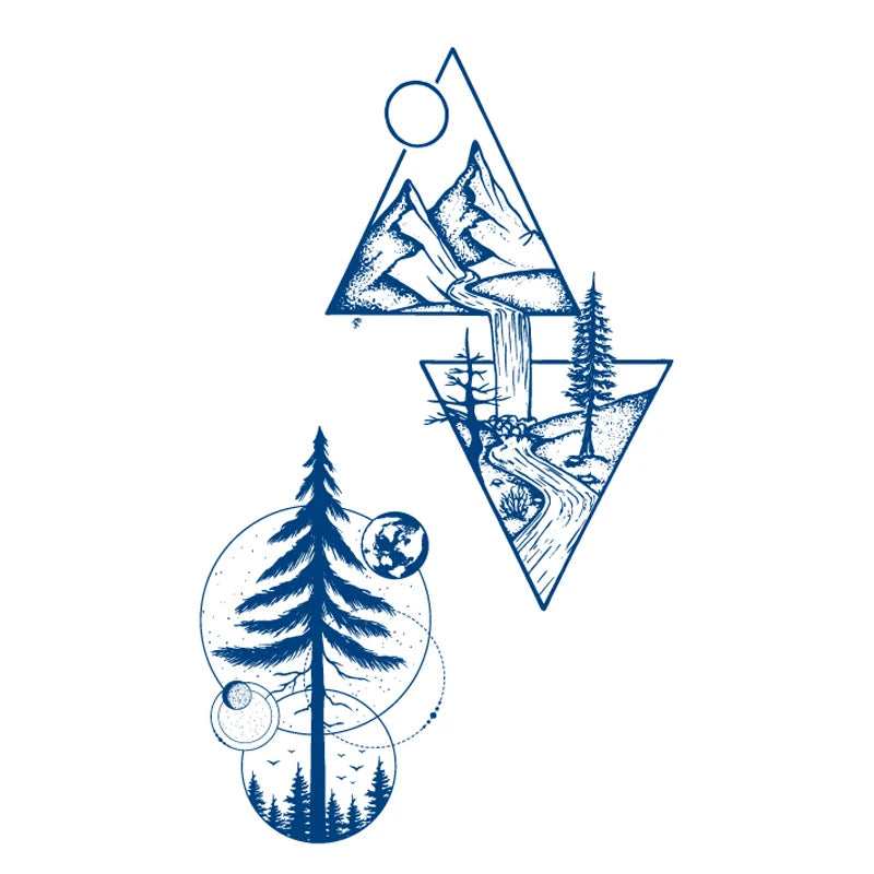 Juice Lasting Ink Tattoos Body Art Waterproof Temporary Tattoo Sticker Eagle Leopard Man Totem Gun Knife Arm Fake Tatoo Women