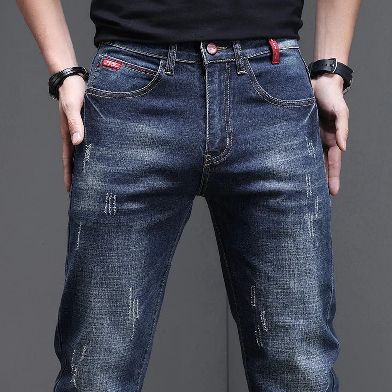 2026 Men's Slim Casual Street Classic Skinny Jeans Pencil Jeans Trendyy Stretch Style Comfortable Casual Fashion Versatile