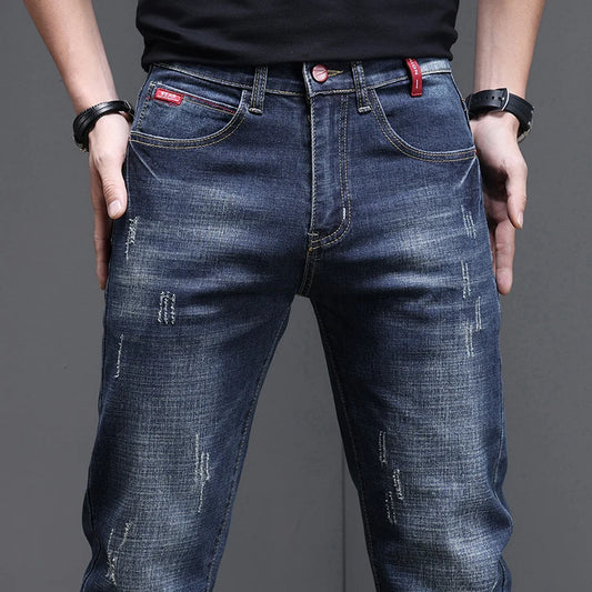 Men's Slim Casual Street Classic Skinny Jeans Pencil Jeans Trendyy Stretch Style Comfortable Casual Fashion Versatile