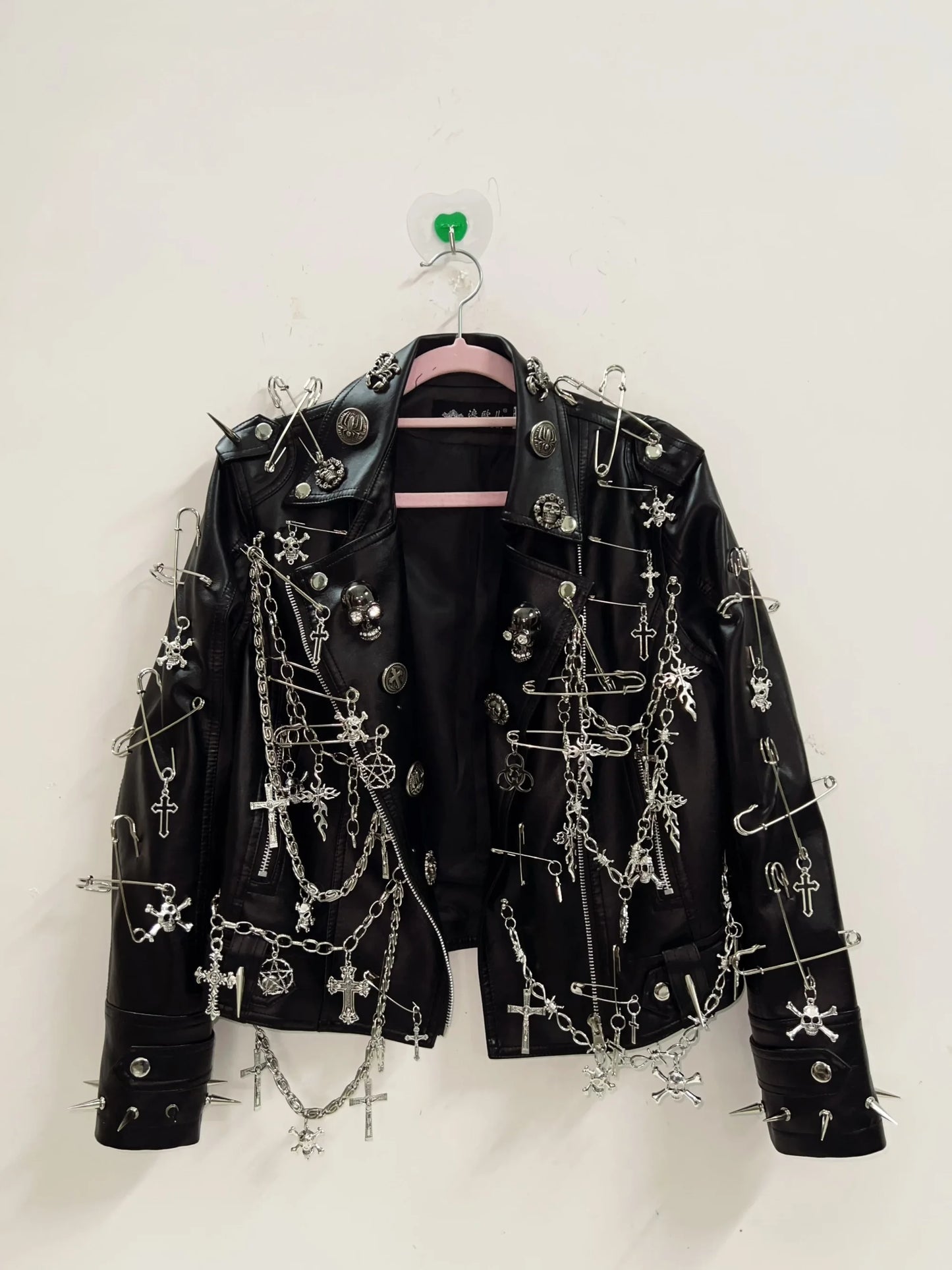 vintage Jacket Punk Jacket y2k   Jacket y2k fashion Gothic Jacket harajuku fashion Cross Jacket Skull  Jacket  gothic clothes