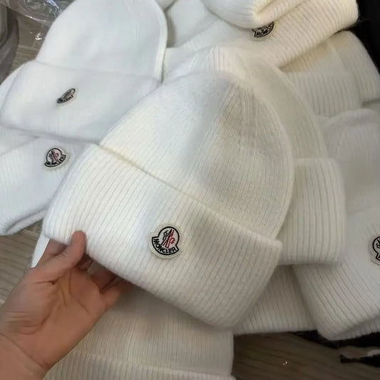 New Fashion Moncler  Autumn Winter Knitted Hat High Quality Warm Beanie Cap Men And Women Outdoors Warm Unisex Casual Hats