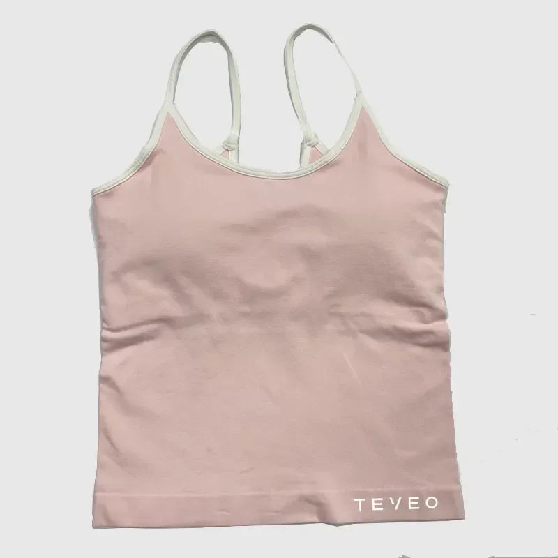 TEV Women's Sports Yoga Shorts Fitness Cycling Elastic Sports Pants Ignite Sculpt Scrunch Short Yoga Bra Set leggings